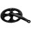 2Pcs Road Bike Crankset Durable Black Chainring Single Arm 2