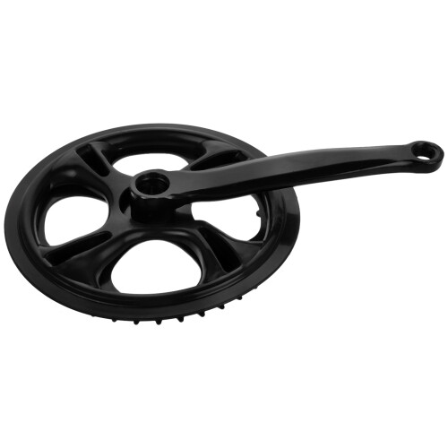 2Pcs Road Bike Crankset Durable Black Chainring Single Arm 2