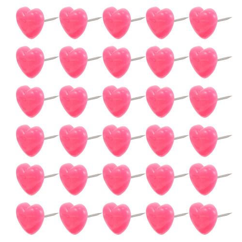 300Pcs Creative Pink Heart Thumbtacks for Bulletin Board Display 1