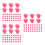300Pcs Creative Pink Heart Thumbtacks for Bulletin Board Display 5