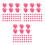 300Pcs Creative Pink Heart Thumbtacks for Bulletin Board Display 6