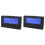 2Pcs Black Alarm Clocks with Weather Display for Desktop 2