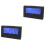 2Pcs Black Alarm Clocks with Weather Display for Desktop 3