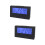 2Pcs Black Alarm Clocks with Weather Display for Desktop 7