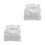 2Pièces Pochettes Blanches En , Élégantes Et 7