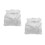 2Pièces Pochettes Blanches En , Élégantes Et 8