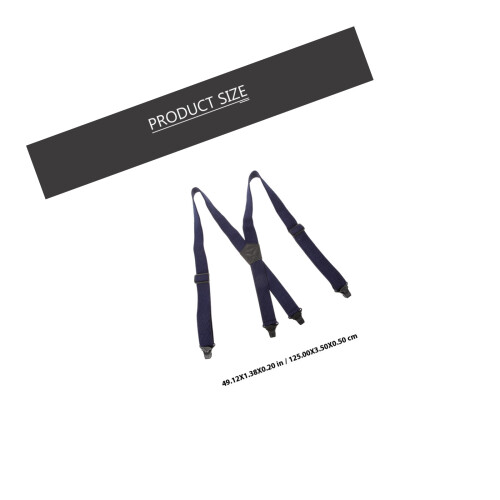 Blauwe Elastische Bretels Stevig & Modieus Broeken 1