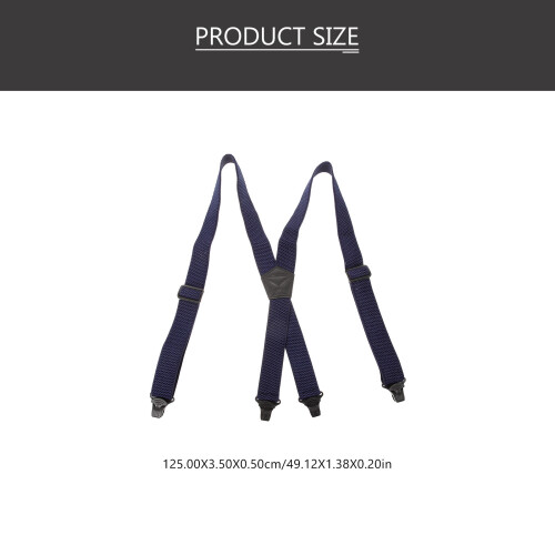 Blauwe Elastische Bretels Stevig & Modieus Broeken 2
