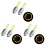 6Pièces Roue Lumière Rotative 2
