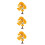 3Pcs Durable Yellow Wire Model Trees for Tiny Landscape Decoration 10