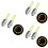 6Pièces Roue Lumière Rotative 6