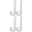 4Pcs Silver Iron Bunk Bed Ladder Hooks Sturdy L Shaped Safety Brackets 7