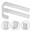 4Pcs Silver Iron Bunk Bed Ladder Hooks Sturdy L Shaped Safety Brackets 11
