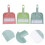 12Sets Small Hand Broom and Dustpan Set ABS Mesh Design for Home Use 11