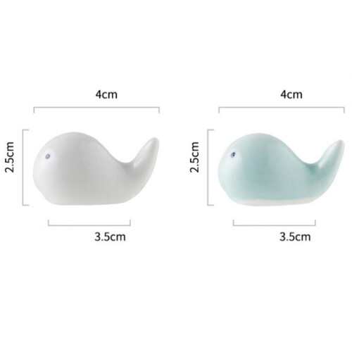 6Pièces Support Baguettes Céramique Forme Poisson 1