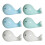 6Pièces Support Baguettes Céramique Forme Poisson 6