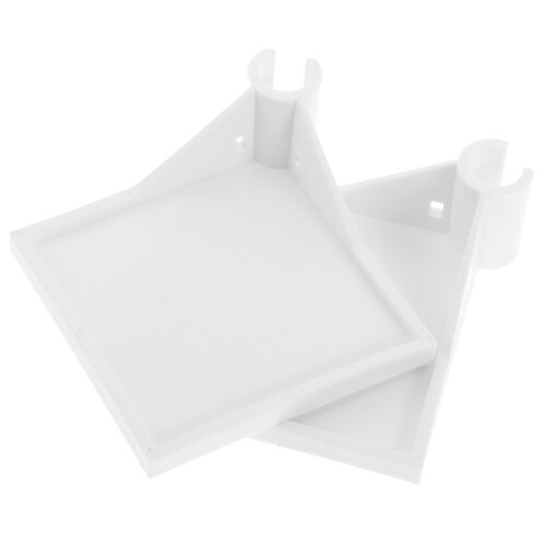 10Pièces Étagères D'angle Blanches En Plastique Pour De Culture 2