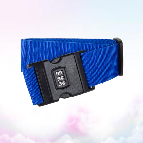 Blue Luggage Strap Buckle Adjustable Suitcase Belt 1