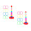 2Pièces Jeu De Lancer D'anneaux Multi-Couleur Coordination Main-Œil 4