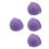 4Pièces Étui Silicone Durable Violet Pour Support Enceinte 4