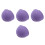 4Pièces Étui Silicone Durable Violet Pour Support Enceinte 5