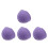4Pièces Étui Silicone Durable Violet Pour Support Enceinte 6