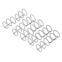 10 pièces de classeurs à anneaux détachables en acier inoxydable de 25 mm et 3 anneaux pour cahier A4