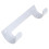 5Pcs White Wall Mounted Ironing Board Rack Household Hanging Storage 6
