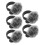 10Pcs Grey Furry Microphone Wind Cover Noise Reduction Mic Windscreen 3