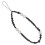 2Pcs Black Crystal Mobile Phone Strap Creative Wrist Rope Accessory 2