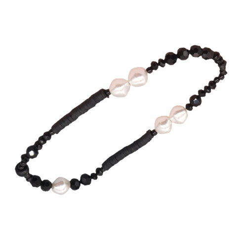 2Pcs Black Crystal Mobile Phone Strap Creative Wrist Rope Accessory 2