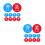 2Ensembles Stickers Eau Chaude Froide Pour Robinets 5