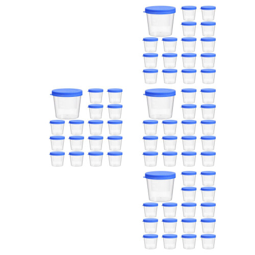 120Pcs Transparent PP Sputum Scale Cups Disposable Medical Sample Cups 1