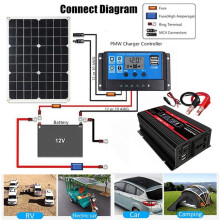 300W Car Power Inverter 12V to 220V Color Display with Dual USB4.2A Fast Charging