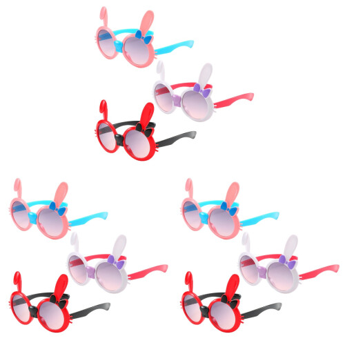 9Pcs Party Sunglasses Child Rabbit Bowknot Bunny Assorted Color Frames 1