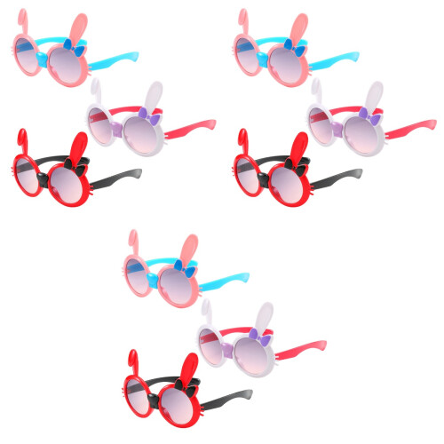 9Pcs Party Sunglasses Child Rabbit Bowknot Bunny Assorted Color Frames 2