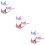 9Pcs Party Sunglasses Child Rabbit Bowknot Bunny Assorted Color Frames 9