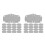 30Pcs Washable Hard Hat Sweatbands Grey Breathable Sweatproof Liners 4