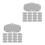 30Pcs Washable Hard Hat Sweatbands Grey Breathable Sweatproof Liners 7