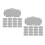 30Pcs Washable Hard Hat Sweatbands Grey Breathable Sweatproof Liners 8