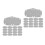 30Pcs Washable Hard Hat Sweatbands Grey Breathable Sweatproof Liners 9