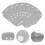 30Pcs Washable Hard Hat Sweatbands Grey Breathable Sweatproof Liners 11