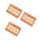 3Pcs Straw Organizer for Kitchen Cabinet Wood Multi-Compartment Holder 4