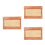 3Pcs Straw Organizer for Kitchen Cabinet Wood Multi-Compartment Holder 6
