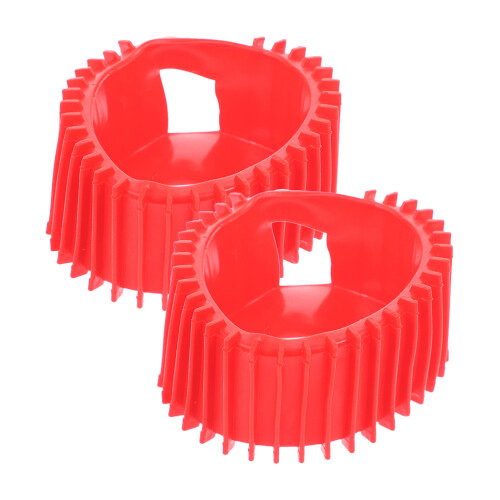 6Pcs Durable Silicone Acetylene Gauge Covers Red Cushioning Protector 1