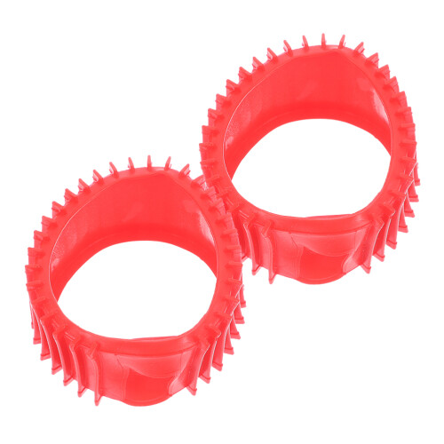 6Pcs Durable Silicone Acetylene Gauge Covers Red Cushioning Protector 2
