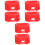 6Pcs Durable Silicone Acetylene Gauge Covers Red Cushioning Protector 5