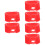 6Pcs Durable Silicone Acetylene Gauge Covers Red Cushioning Protector 8
