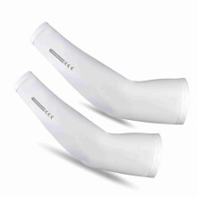UV Protection Cooling Arm Sleeves UPF 50 for Outdoor Sports, Black/White