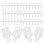 400Pcs Three-Sided Transparent Acrylic Corner Fastener and Nut Set 3